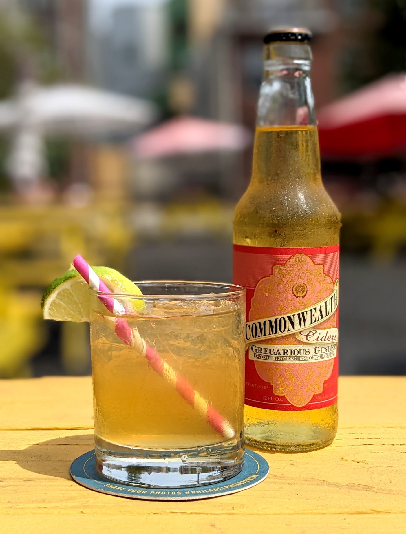 Dark and Stormy Cider Cocktail
